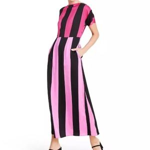 NWT Christopher John Rogers for Target pink striped maxi dress sz 6